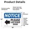 Signmission Please Use Other Door Sign With Symbol, 18 in W x Rectangle, Vinyl Decal OS-2PACK-NS-D-1218-L-16362 - alternate 3